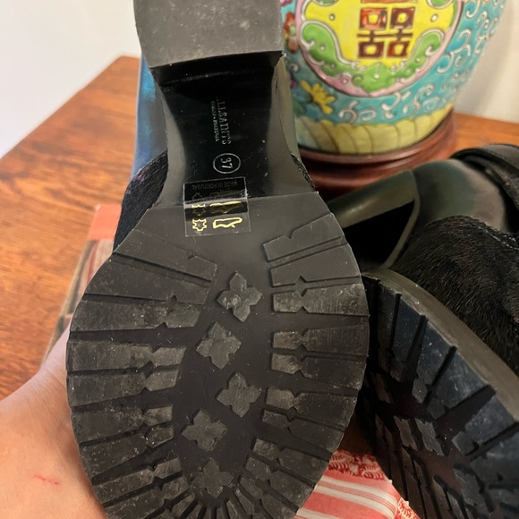 Allsaints Jules Jodhpur Pony Hair and Leather Belted Booties - Picture 9 of 12